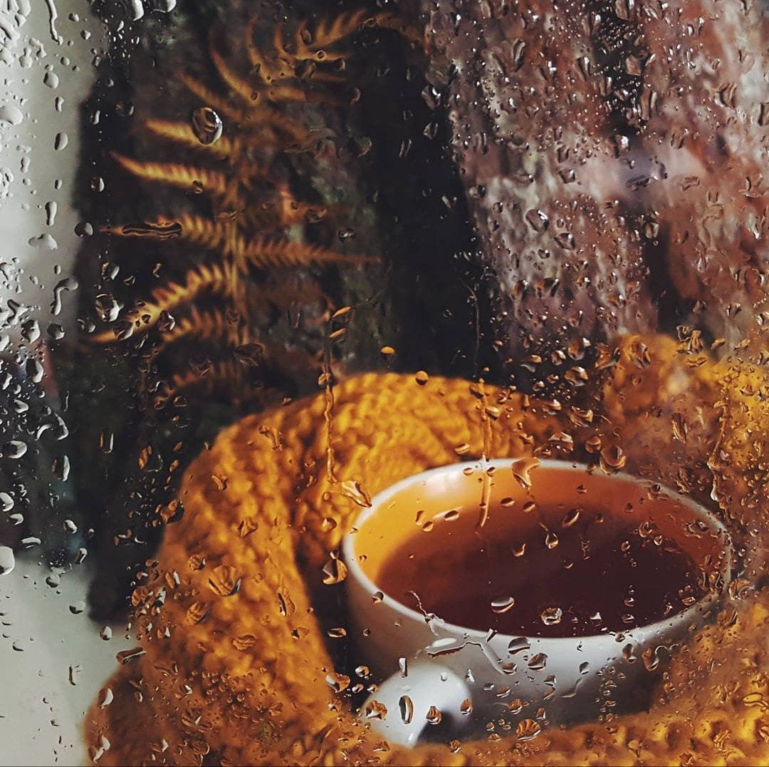 Горячий чай в холодную погоду