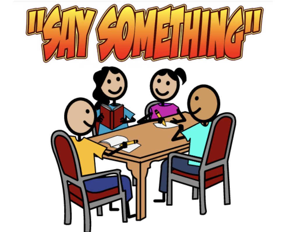 MrsWebbReads's tweet image. Loved getting to celebrate my team today at our department meeting! I’m so glad I get to work with such fabulous educators! This month we are implementing “Say Something September” as a reading strategy for students! Go ELAR! 💙📚📖📓🤗 #cmslearns @WeAreCarpenter #ELARsquad
