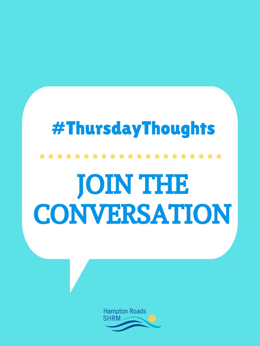 HR_SHRM's tweet photo. Join the conversation on #ThursdayThoughts: What is your biggest piece of advice for getting started with diversity and inclusion?

#SHRM #VASHRM #HumanResources #HumanResource #HR #HumanResourceManagement #Diversity #Inclusion #DiversityandInclusion https://t.co/Fg77bjD65h