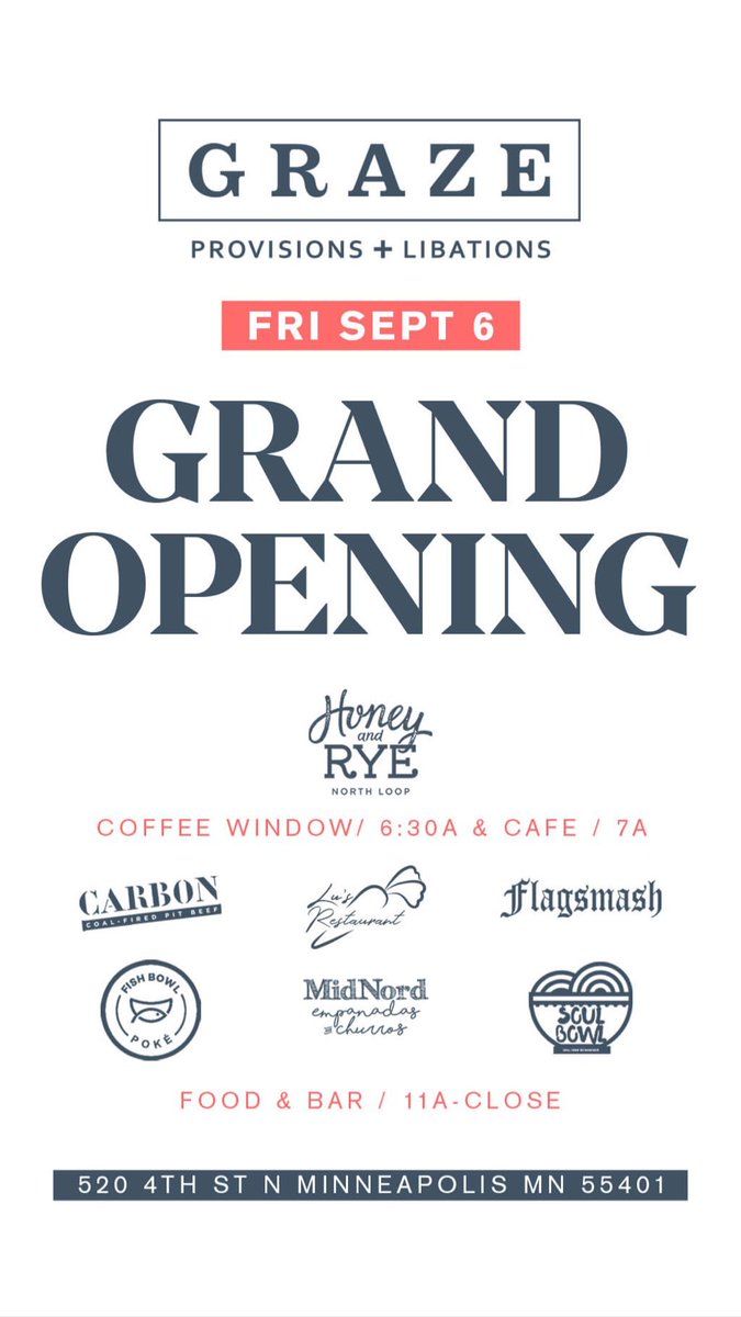 Get ready! <a href="/GrazeNorthLoop/">Graze | Provisions + Libations</a> launches tomorrow!