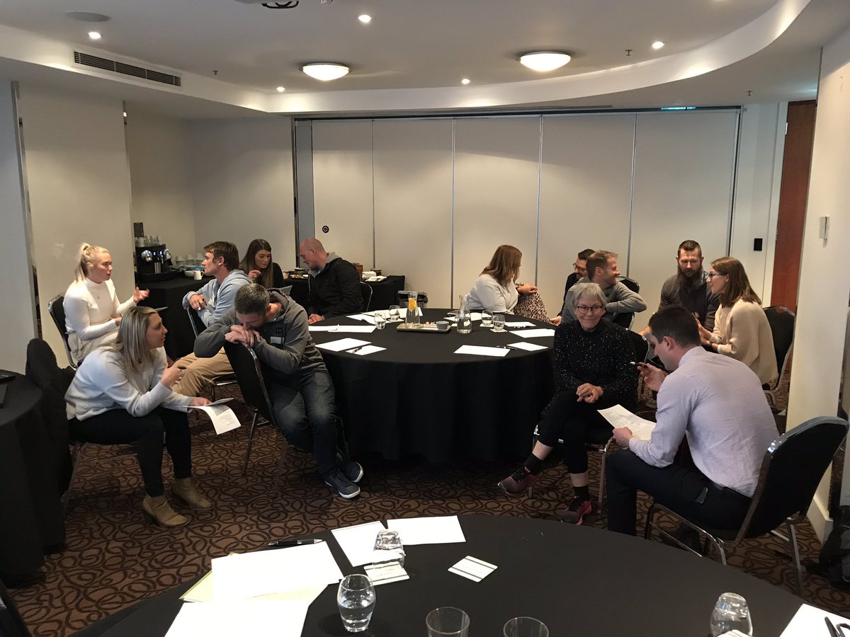 Time2LearnAU's tweet photo. This is the halfway point in the Socratic Seminar where participants receive feedback on their performance from their partner #activelearncon https://t.co/9Q9gu092lq