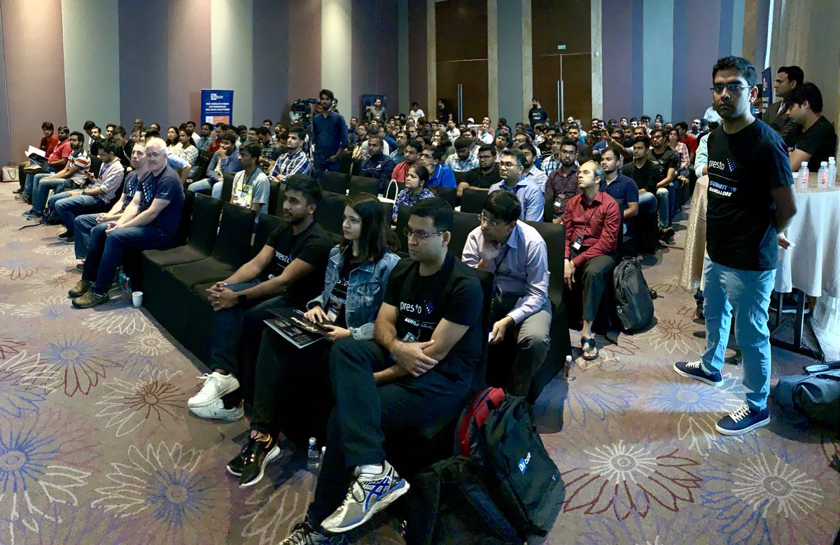 mtraverso's tweet image. Great turnout for the first Presto Summit in Bangalore. Thanks everyone for coming! #presto #prestosql #prestodb