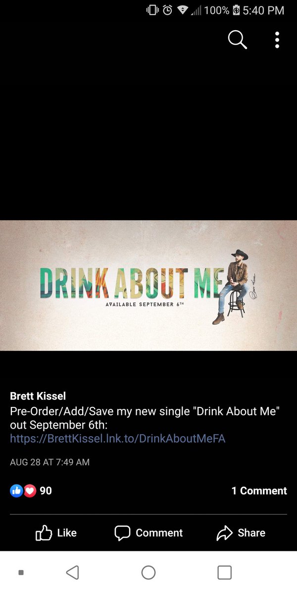 brettkisselarmy's tweet photo. RT: COMES OUT TOMORROW!!!!
Who's got it saved? Who's staying up until midnight to download?
LETS BREAK RECORDS @BrettKissel FANS
#DrinkAboutMe
#FanChoiceBrett https://t.co/FOQ9ByB1FI