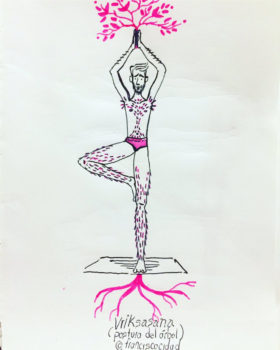 PacoHueyatl's tweet photo. Mi diario de yoga: Vriksasana (postura del árbol) done✔️ #PacoYYoga #yoga #yogainspiration #yogamen #yogay #yogagay #sketch #doodle #cartoon #monero https://t.co/PYDpMH87qC