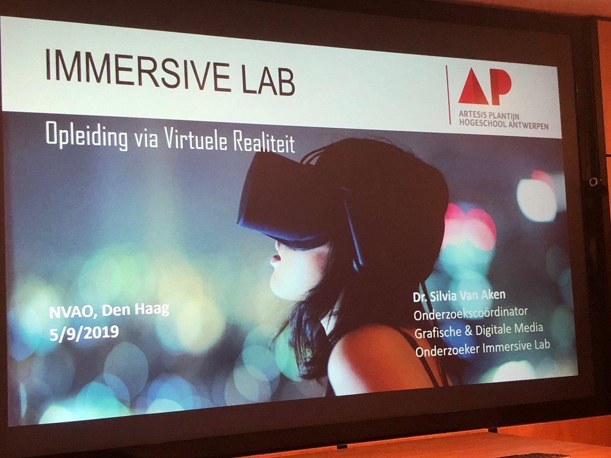 Is er een toekomst voor #VR in het onderwijs en hoe ziet die er dan uit? Boeiende workshop voor <a href="/NVAO/">NVAO</a>-collega's door <a href="/sivanaken/">Silvia Van Aken</a>, co-founder Immersive Lab <a href="/AP_Hogeschool/">AP Hogeschool Antwerpen</a>