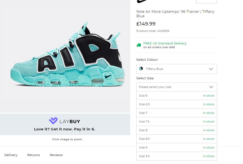 nike air uptempo light aqua