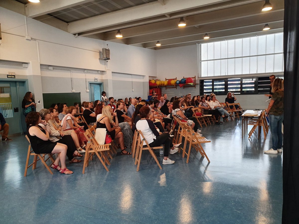 CrecimUab's tweet photo. Avui som a l'escola municipal La Sínia. Last day of the #parentstem meeting https://t.co/aRIIUmHONF