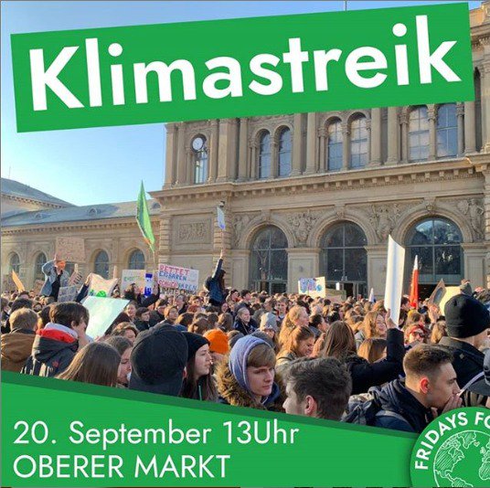 fff_weiden's tweet photo. In 14 Tagen ist es so weit, der internationale Klimageneralstreik von #FridaysForFuture! Natürlich sind wir wieder dabei, um 13 Uhr am Oberen Markt. #AlleFürsKlima #Klimaschutz https://t.co/Ez5DC9bny6