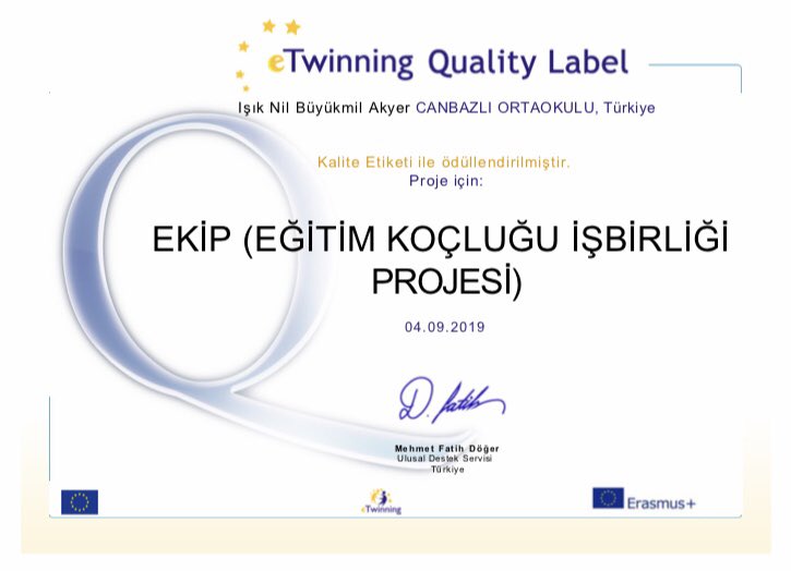 #eTwinningKaliteEtiketi🇹🇷
#TReTwinning
#eTwinningMersin
#ZiyaSelçukAntalyayaGelse