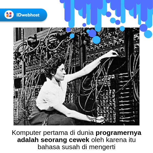idwebhost's tweet photo. Tahukah Sahabat IDWebhost ?

Komputer pertama di dunia programernya adalah seorang cewek oleh karena itu bahasa susah di mengerti

Pantes ribet  🙄

#Website #WebHostingTerbaik #Hosting #Migrasi #SSL #Vps #Domain #CMS #Gsuite #Server #Programer #Coding #WebDeveloper #IDWebhost https://t.co/JRp05Uww7i