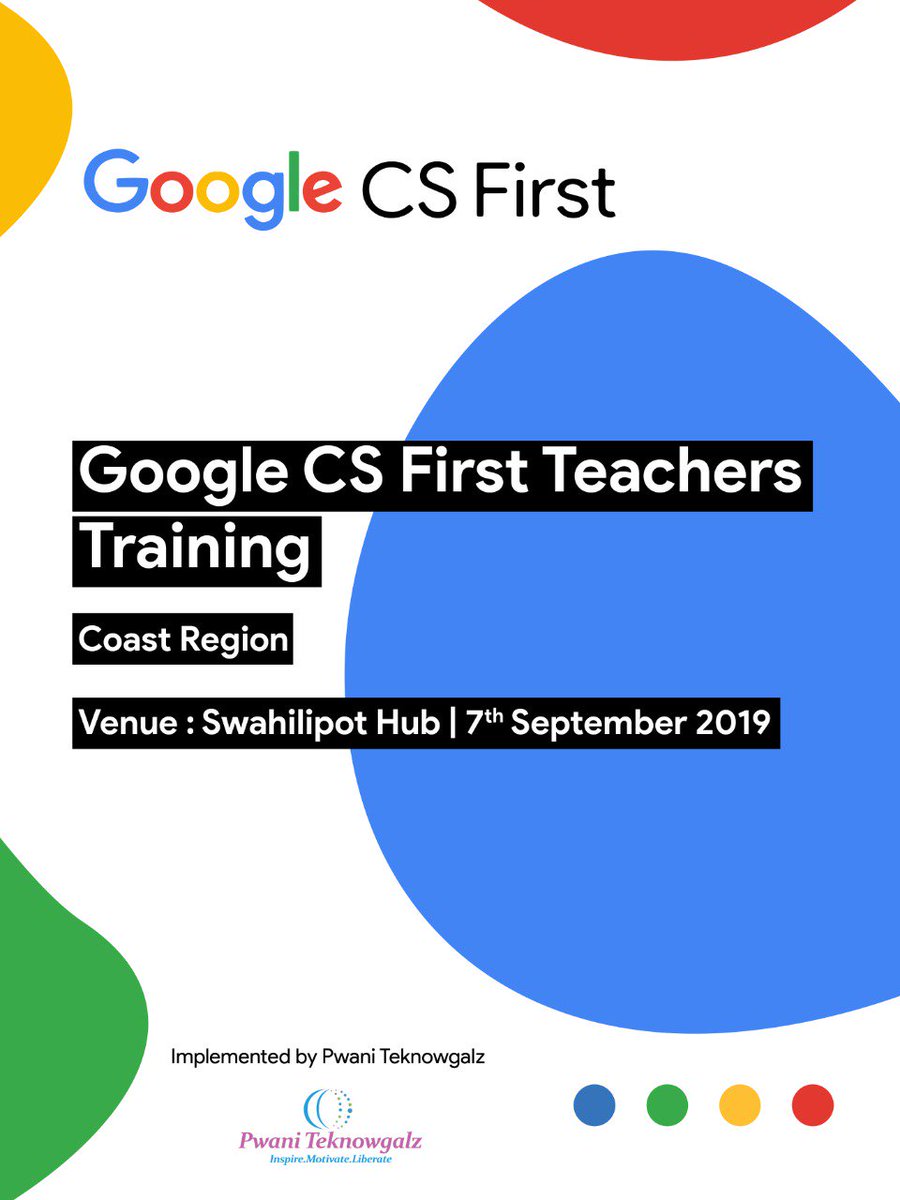 ikoha254's tweet photo. Students stand to gain the most from #technology, and every student deserves the tools to succeed. The best way to set students up for success is to help empower teachers.
@pwaniteknowgalz will be implementing this training on Saturday at @swahilipothub.
#GoogleCS #CSFirst https://t.co/REs3tIvu0C