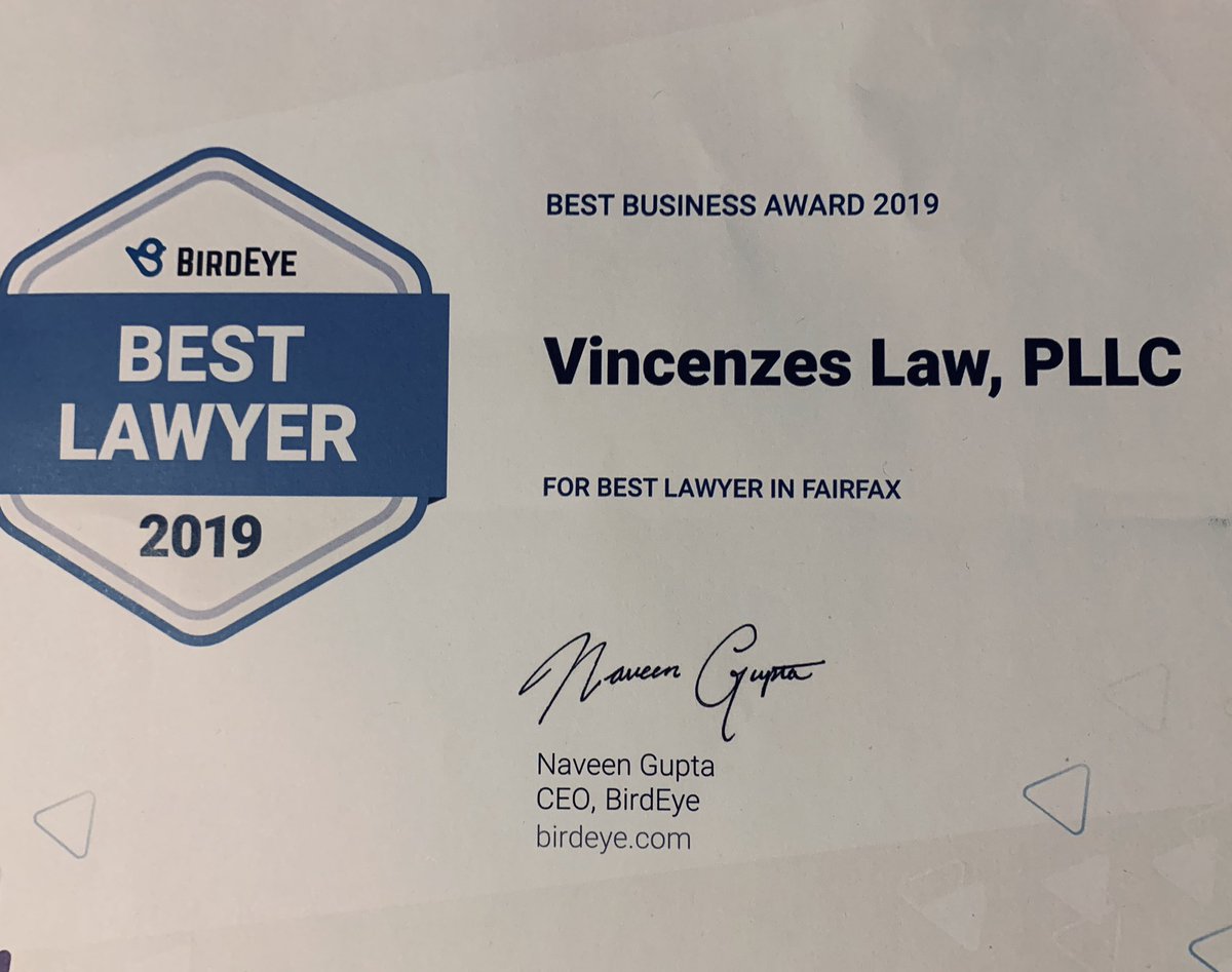 VADefenseAtty's tweet photo. @birdeye_ I appreciate this latest award. Much thanks to my team. I couldn’t do it without you. https://t.co/aMQ2rl6pWJ