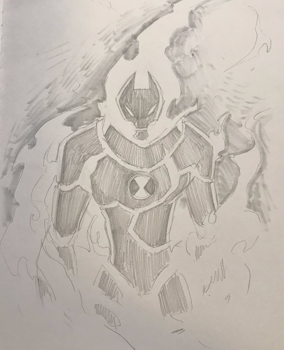 #Heatblast from #Ben10 is super fun to draw but he stresses me out like walking on grass or touching anything is super anxiety inducing for me.