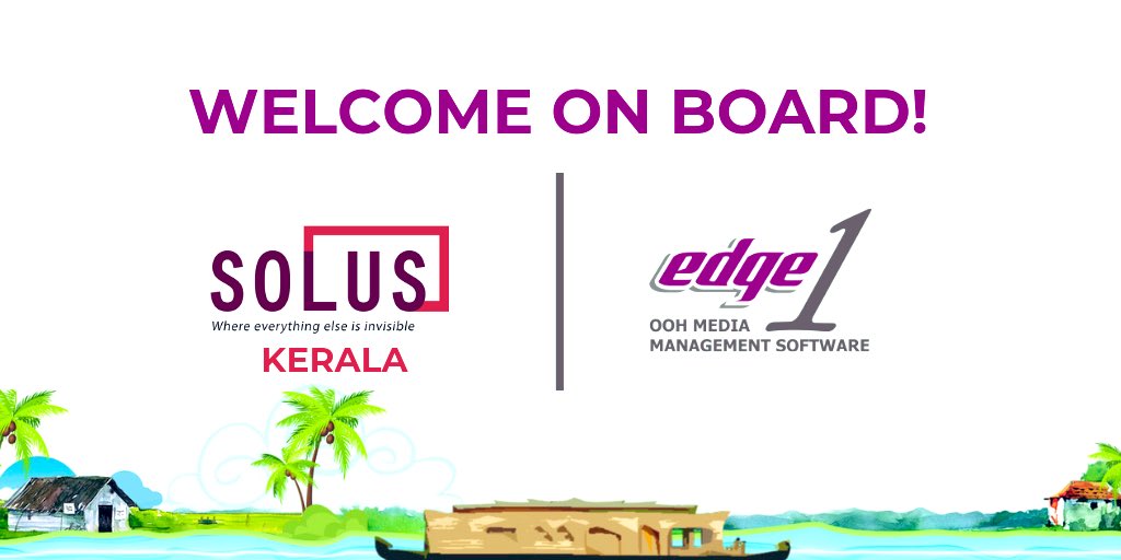 Edge1Official's tweet photo. Kerala based #outdooradvertising company #SolusAdSolutions is deploying #Edge1OutdoorAdvertisingMediaManagementSoftware for their #workflow management.
#OOH #DOOH #DigitalMedia #advertising #Edge1Platform #digitalbillboard #OutdoorMedia #billboards #ERP #CRM #Software #MobileApp https://t.co/E7vmYWO4ua
