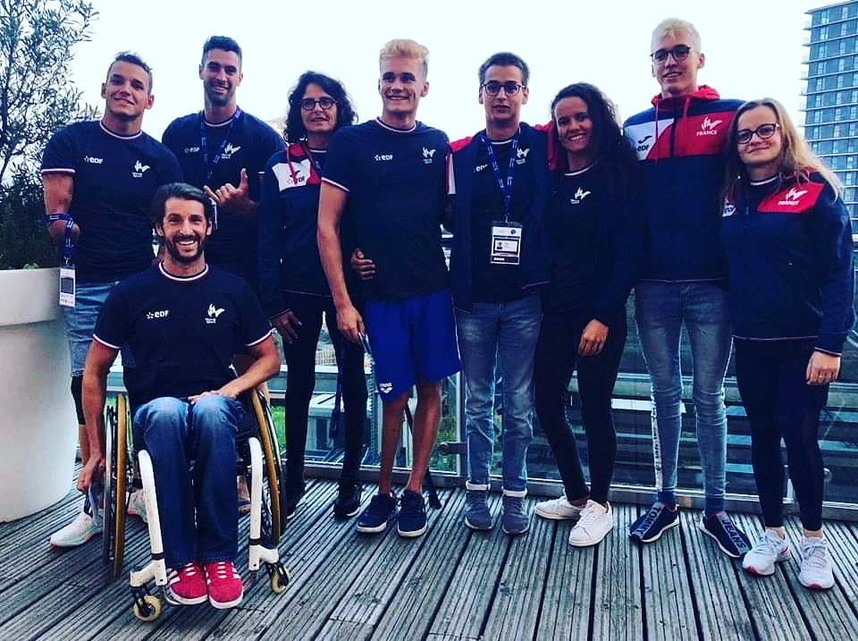 🌎🏊‍♂️Championnats du Monde IPC du 9 au 15 Septembre à Londres !
Allez les Bleus💪
🇫🇷Equipe de France
@TCurin <a href="/davidsmetanine/">David S.</a>
<a href="/ClaireSupiotOff/">Claire Supiot Garçon</a>
<a href="/CoeurHandisport/">Coeur Handisport</a>
Florent Marais, Ugo Didier, Laurent Chardard, Jade Le Bris, Anaelle Roulet, Alex Portal

📷Nat Handisport
<a href="/boyonalexandre/">Alexandre Boyon</a>