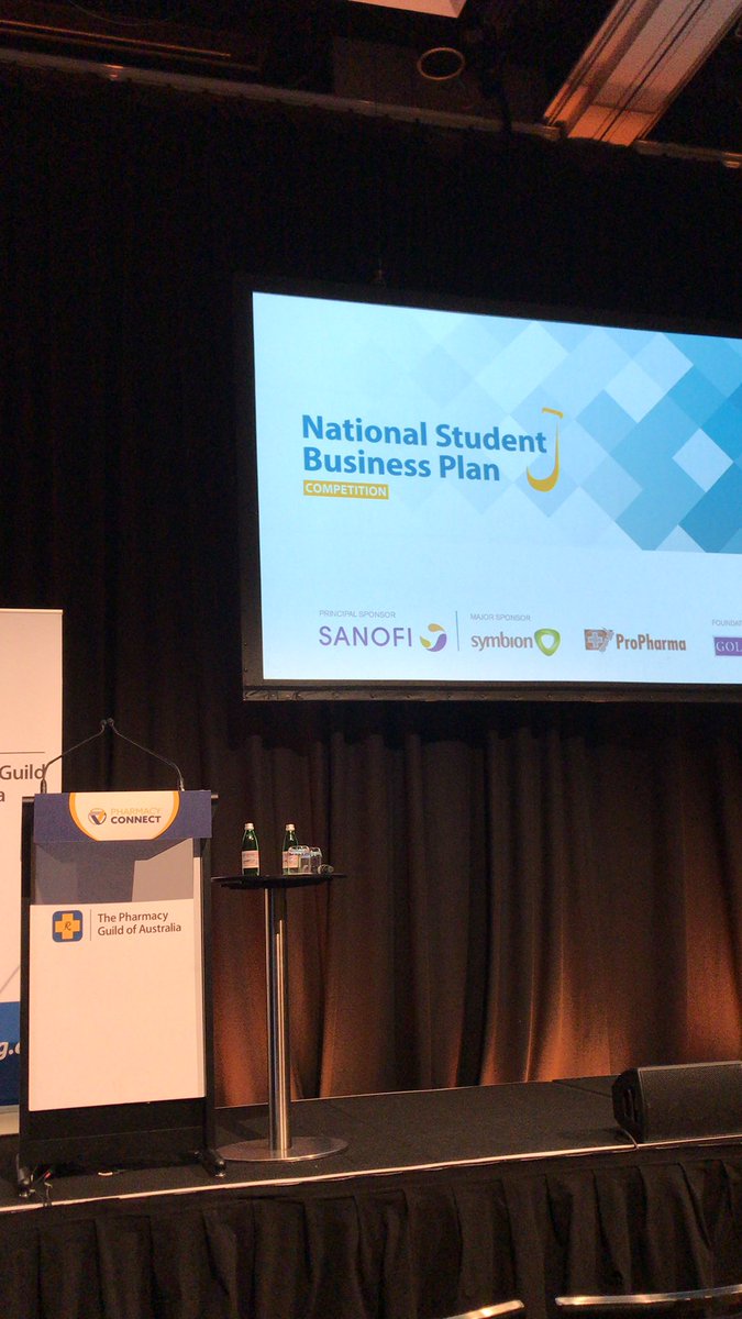 @PharmConnectAus ready to hear the innovative business plans our students have prepared! #PharmacyConnect19