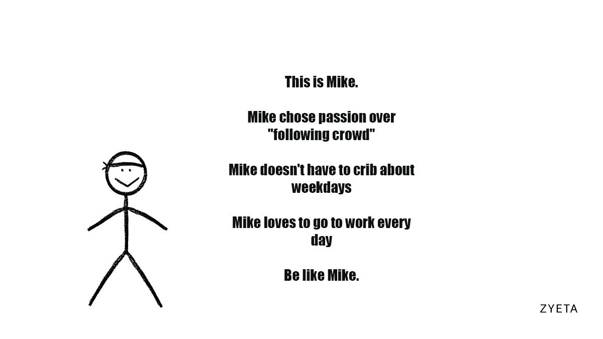 ZyetaL's tweet photo. Mike chose his passion as a career. Mike is doing good. How about you?
#happyworking #weekdays #followheart #workispassion #belikemike #funnymemes
#zyeta https://t.co/nMAHm2ZWtB