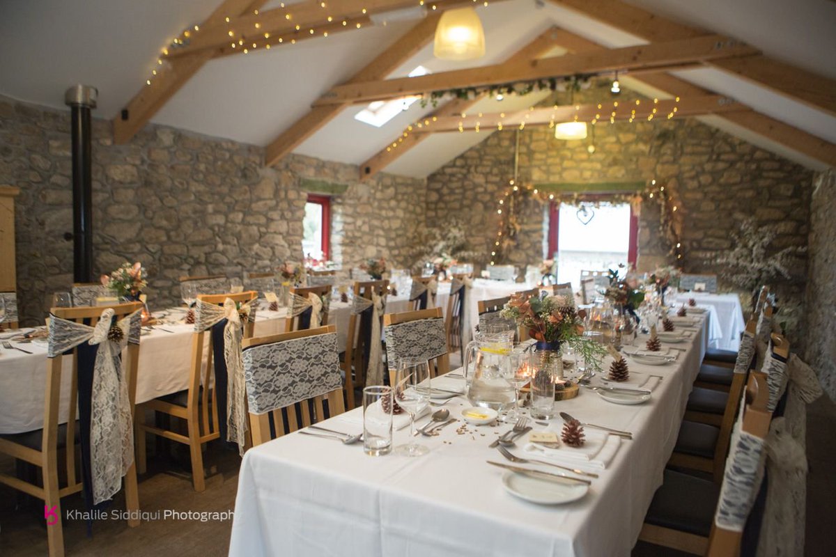 Gather up to 90 of your closest family and friends for a spectacular #wedding feast in our rustic barn 🍂 From fine dining to BBQ cookouts - let us create a bespoke menu just for you, or choose one of our set menus with very best seasonal &amp; local produce <a href="/KhalilePhoto/">Khalile Siddiqui</a> #cornwall