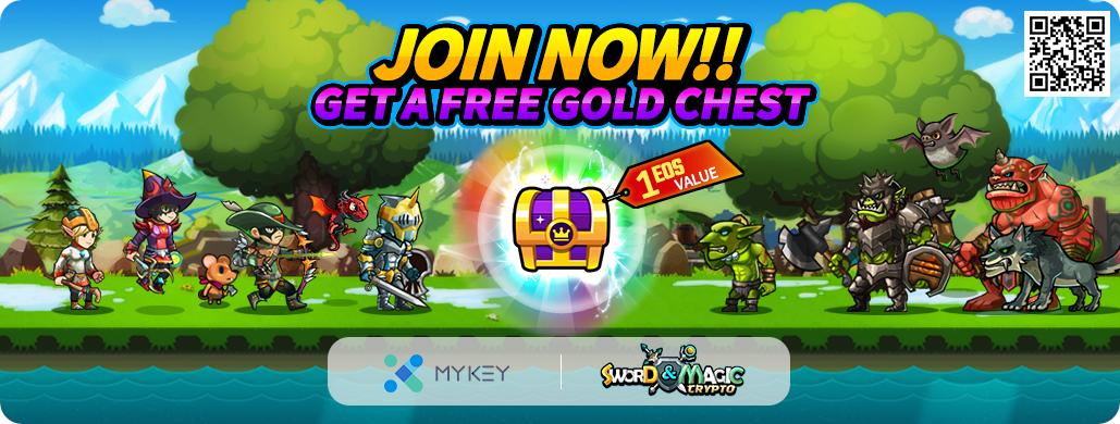 sword_and_magic's tweet photo. We've teamed up with a crypto wallet, MYKEY to bring an exciting giveaway campaign, starting today~! 
@mykey_lab  

We'll airdrop FREE gold chest for all the NEW 'Crypto Sword &amp; Magic' users on MYKEY- 9/6 thru 9/13!

Come join us!

#CryptoSwordnMagic #EOS #Cryptogame #Blockchain https://t.co/5hvsgpTDrT
