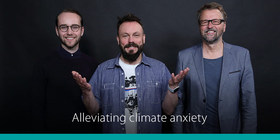MetsoOfficial's tweet photo. How can #climate anxiety be alleviated? We invited experts @AtteKorhola and @otsosillanaukee to #StudioPlanet to talk about #climatechange: https://t.co/WRrqJitzMa https://t.co/A9C232vw7f