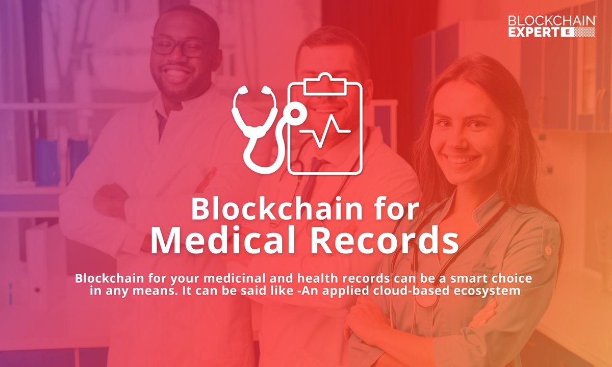 Blockchain for Medical Records #Blockchain for your #medical and #health records can be a smart choice in any means. It can be said like An applied cloud-based ecosystem Read Now: bit.ly/blockchain-med… #blockchaintechnology #medical #technology #news #hospital #tech