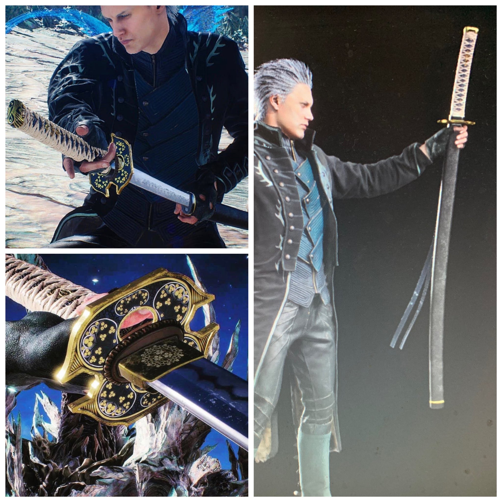 湯神yugami 新品 Devil May Cry 5 Vergil 閻魔刀 Yamato Dmc5 Devilmaycry Devilmaycry5 惡魔獵人5 惡魔獵人 Nero Bluerose Redqueen Devilbreaker Overture Cosplay Props 神樣重工 Vergil Vergilyamato Vergilcosplay