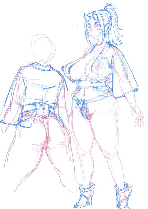 調子が悪い…
たまにはツイートしなきゃと思い次回作予定の鬼娘のキャラデザを考えている
やはり俺は褌好きだな
丸出しも好きだけど 