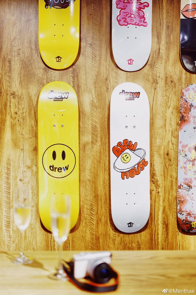 Justin Bieber Drew House Skate Board Deck Smile Face Supreme 