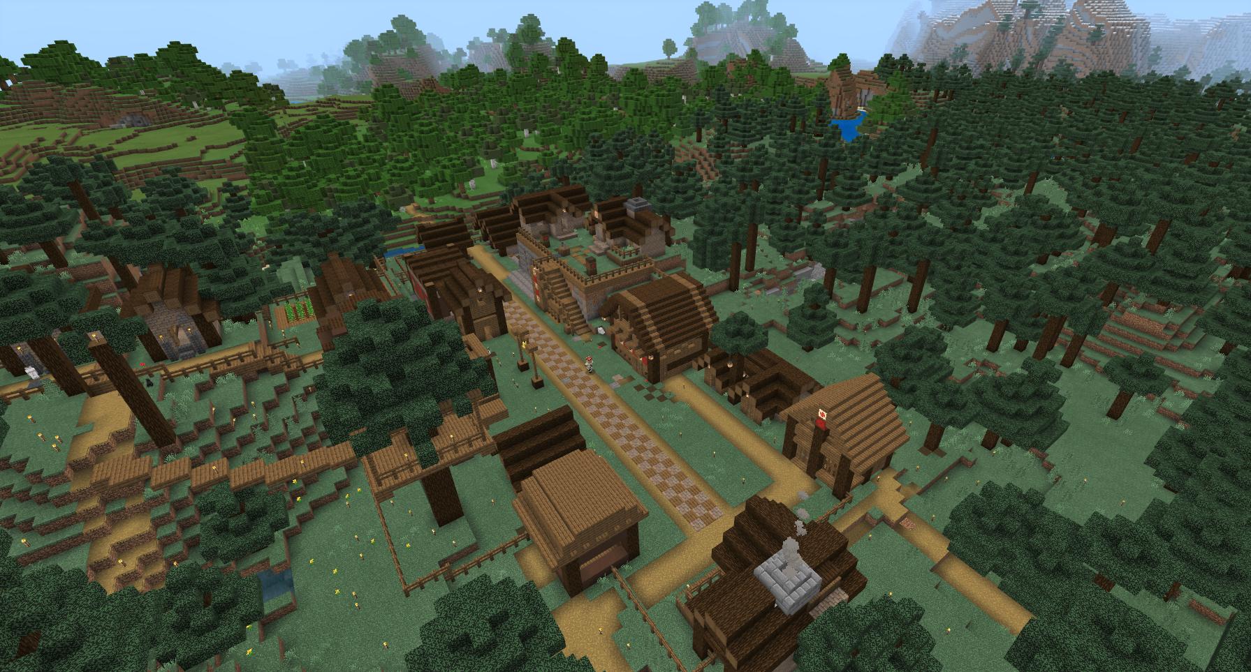 みあ マイクラ タイガの村リフォームはまだこれくらい W 2枚目がbefore 今回は村人さんが歩き回れる自然な感じの 村にしようかなぁって思ってます Minecraft Minecraft建築コミュ マイクラ T Co Q76vu8ruxk Twitter