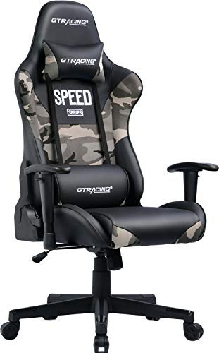 JaymeBest3's tweet photo. #racingcomputerchairs #Adjustable GTRACING Camouflage Gaming Chair Computer Racing Chair PU &Fabric High Back Backrest and Height Adjustable E-Sports Ergonomic Chair with Pillows GT000 (Black/Camo) https://t.co/rwe4kezh0s https://t.co/8yq46F5nKU