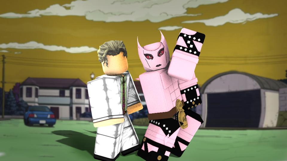 Kimiwazaex On Twitter Oh Hey Its Kira Queen Roblox Robloxart Fff Lfl Gfx Robloxgfx - roblox jojo gfx