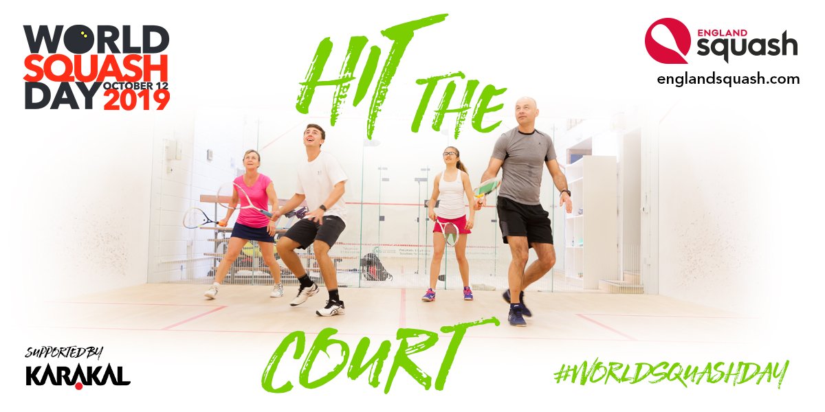 Saturday 12th October we'll be celebrating World Squash Day at the Sils. Get involved #WorldSquashDay