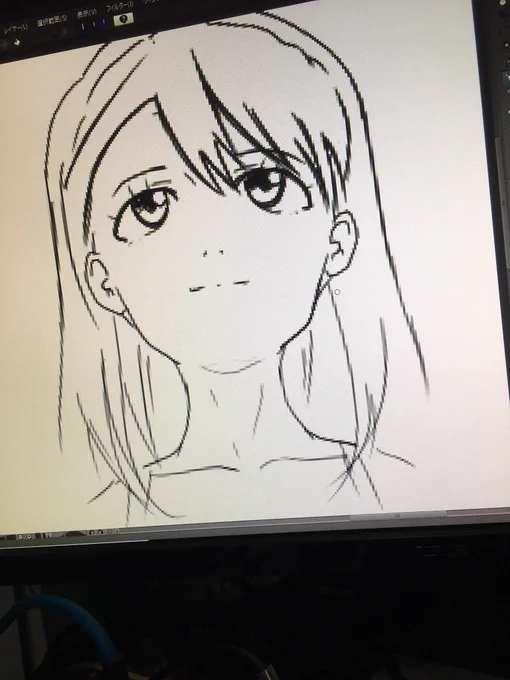 煽り顔なんて初めて描いたわ… むず過ぎて死ぬわ…