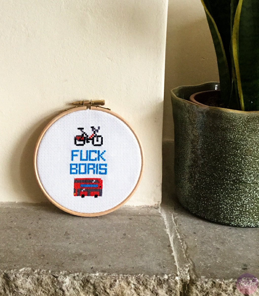 sewheauxshop's tweet photo. Boris cross stitches are now available in the shop! There are 5 available. £25 with free p&amp;p for UK customers. Buy now: https://t.co/tgicWAmzeM https://t.co/ski5RK2ylO