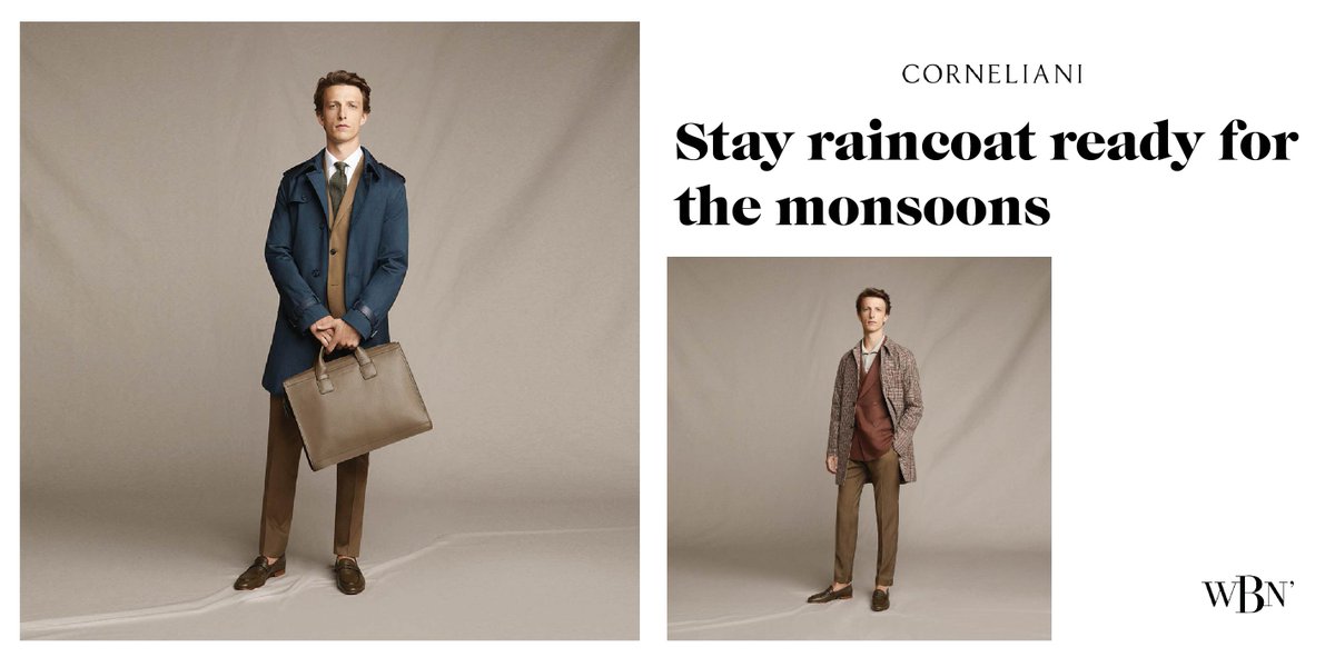 Stay #raincoat ready for the #monsoons with #Corneliani! 
.
Read More: whatsbrandnew.com/stay-raincoat-…
.
.
#rainyseason #monsoons #monsoongoals #beready #clouds #rains #monsoonseason #clothingbrand #shopping #menstyle #fashion #classymen #trendywear #menswear #menfashionstyle #menfashion