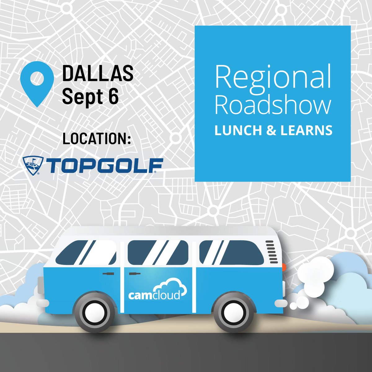 Camcloud's tweet photo. 📣DALLAS TODAY! Our roadshow makes it's second stop-- https://t.co/xBw81y7d73 
Join us for @Topgolf and learn about the latest in #cloudvideosurveillance #videosurveillance @realmrcloud #dallasevents
����3760 Blair Oaks Dr, The Colony @ 12-3 https://t.co/ZIAMDYYGpu