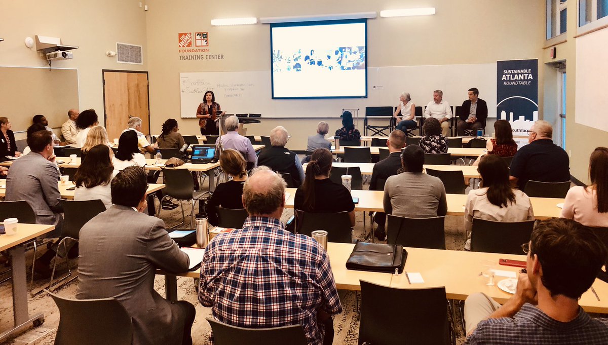 StuckeyStop's tweet photo. Discussing how #Regenerative design can create a sense of energy, well-being, and place at this month's #SouthfaceSART @SouthfaceInst @LBC_Atlanta @USGBC_GA @KendedaLBC https://t.co/9GNa6knVAA