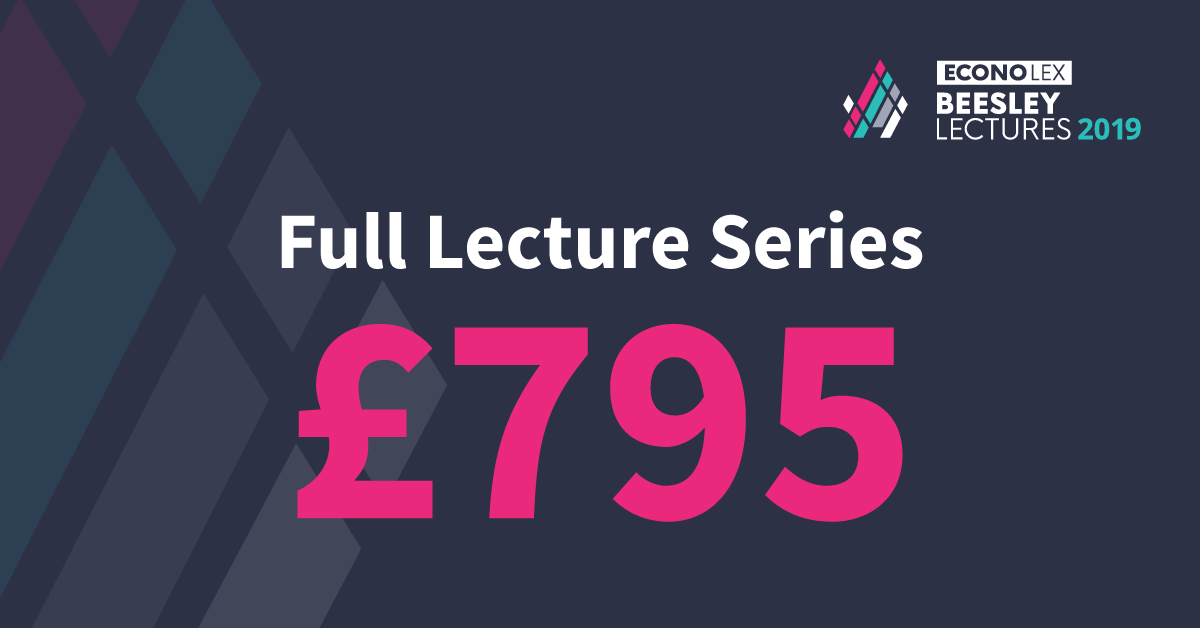Econolex_'s tweet photo. Don't miss out on tickets for this year's Beesley Lecture Series.

Save over £400 and book the full series ticket here > https://t.co/lHqauG33NT https://t.co/gZBVnqubJe