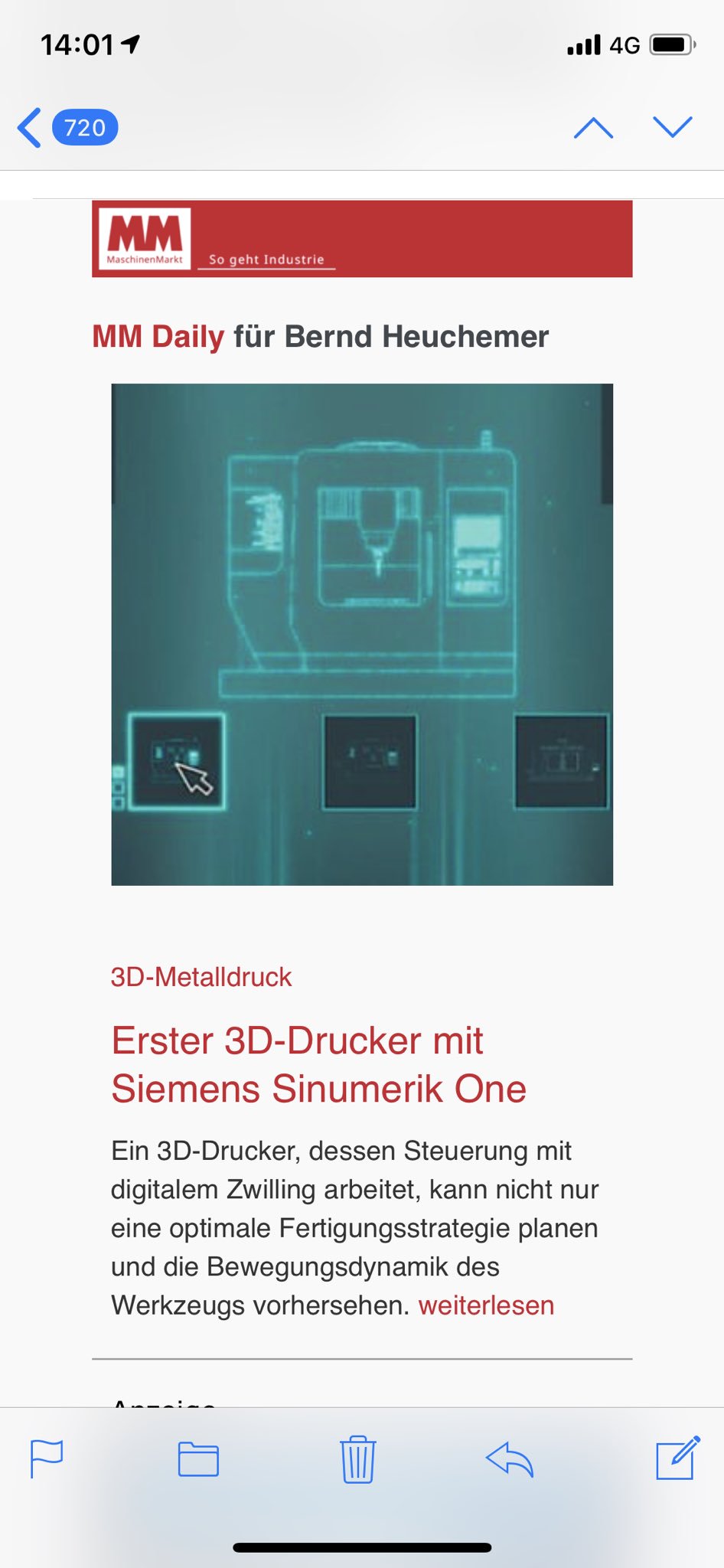 Bernd Heuchemer Viola Here It Is The First Digital Native Cnc Sinumerikone Emo Hannover Siemensindustry Also Perfect For Additive Manufacturing See It In Hall9 H50 T Co Nnxvme13sk
