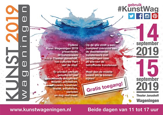 Op 14 en 15 september sta ik op Kunst Wageningen - mailchi.mp/646cf17ac216/i…