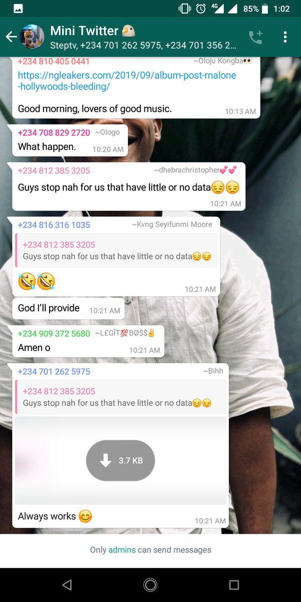 Damsy_victoria's tweet image. @RealDreylo calls his WhatsApp group #Minitwitter and it is of no doubt. He keeps it in check or we will keep twitting and never get tired.