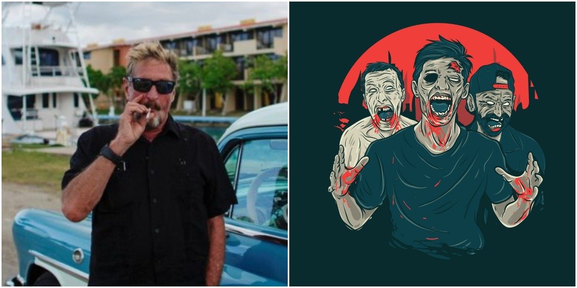 basescore's tweet photo. 'Zombie Crypto' Threatens John McAfee With $100 Million Lawsuit https://t.co/rnKfRh0eNC https://t.co/KrT9it41xf