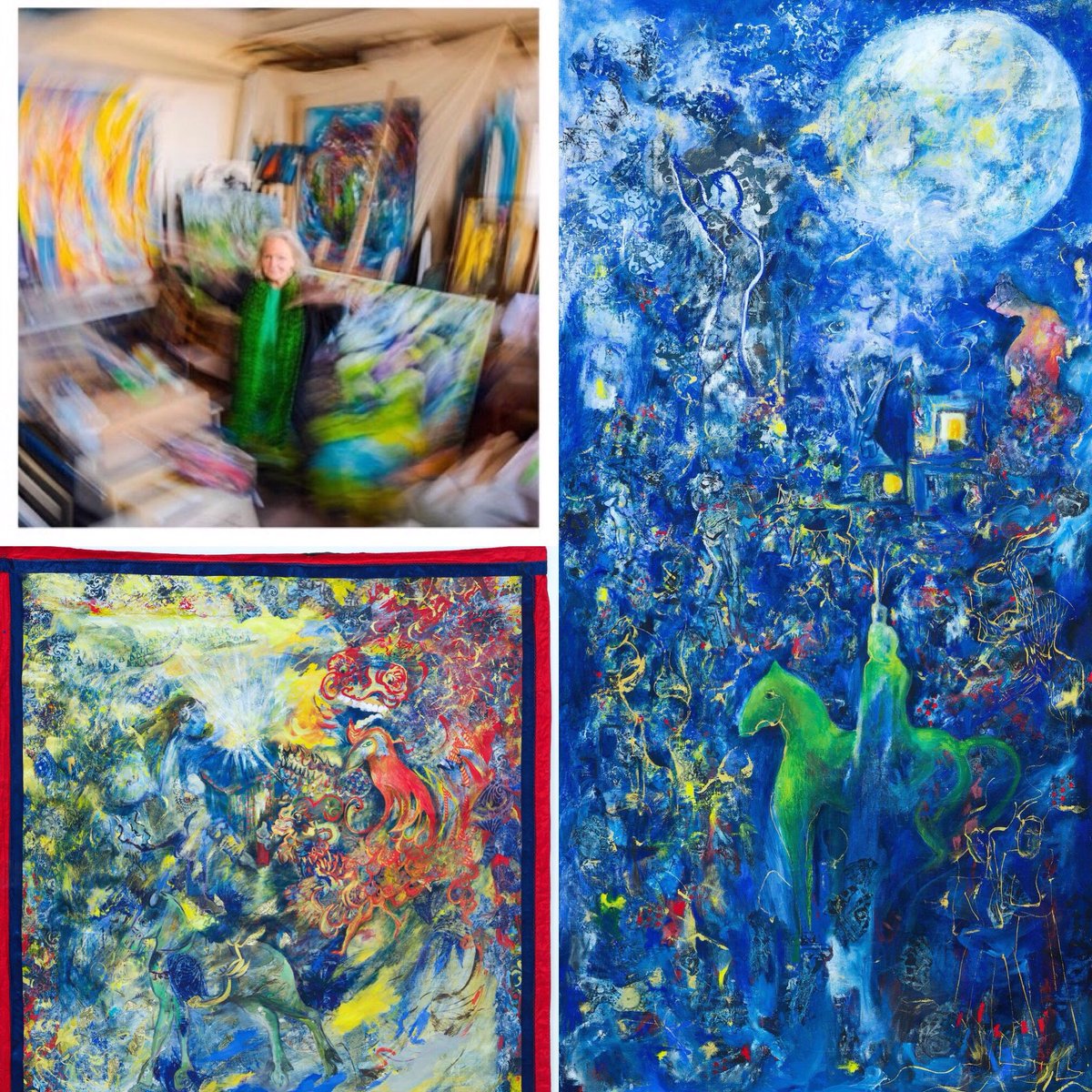 BirdsHands's tweet photo. Today preview of "Whose Holding the Reins from Turf to Joy" 6-8.30pm!
All welcome!
@ThamesSideSE18 Gallery
@nickminns #KaliChandrasegaram @AliceLabant create interactions with my work through the gallery

7-22/9/19 Thu-Sun 12-5pm
#painting #sculpture #dance #woolwich #london #art https://t.co/9NEE8ohv4l