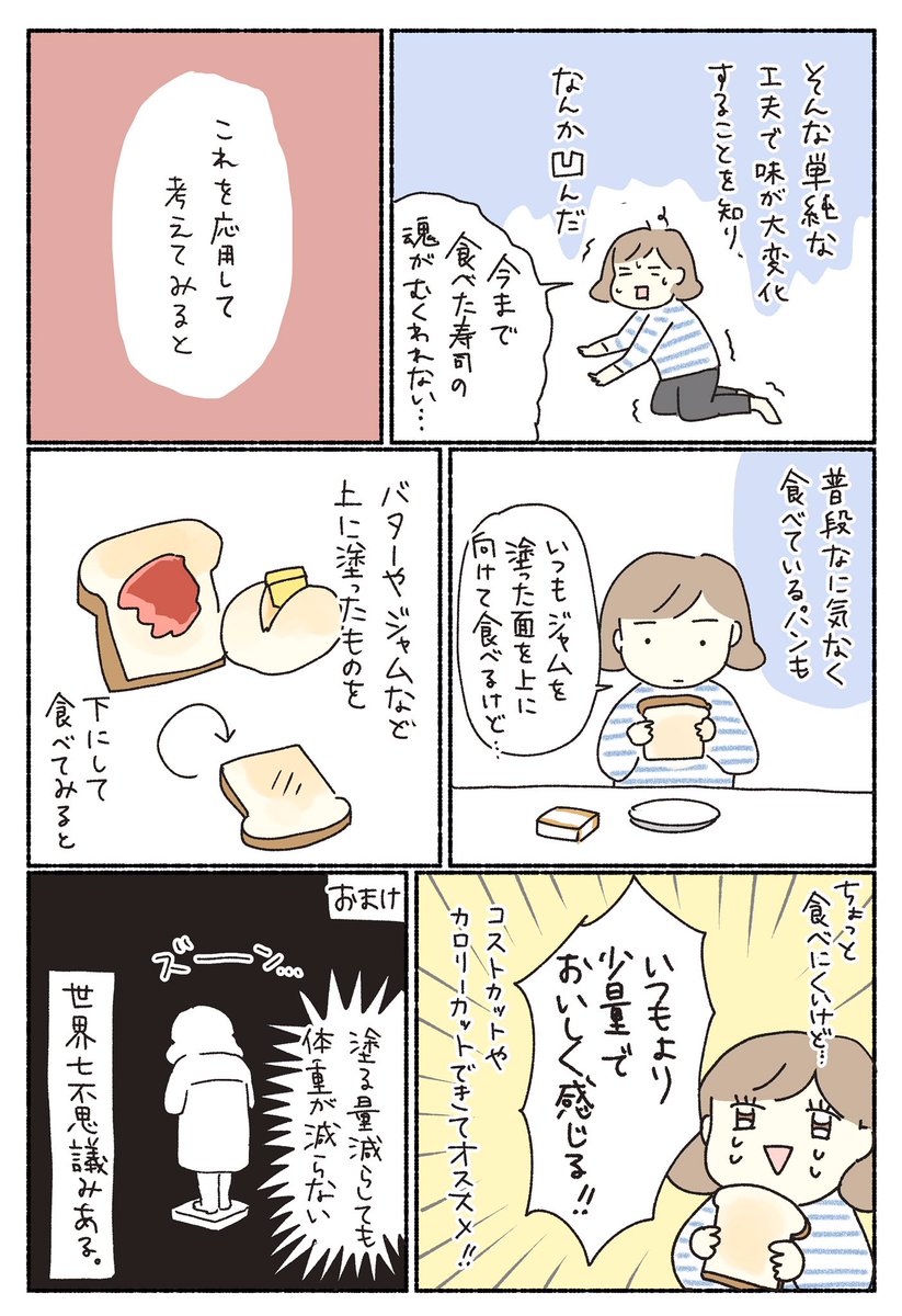 寿司食べる時って、どう食べる？って漫画。
全2ページです。 