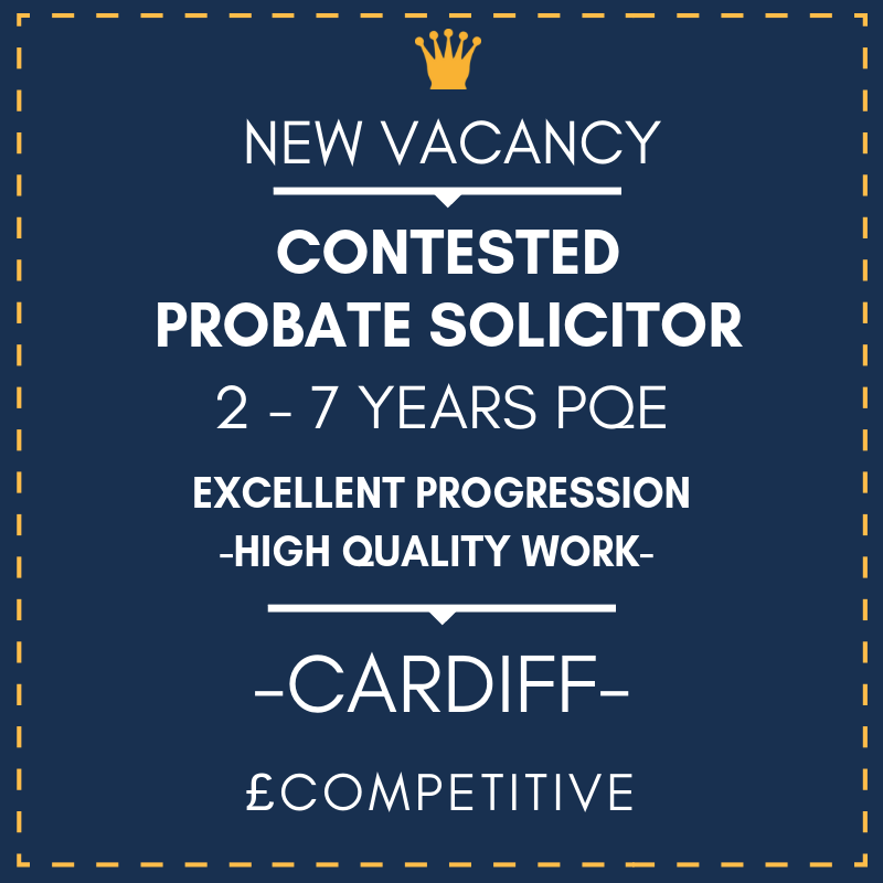 TsrKeyAccounts's tweet photo. Are you looking for a role that offers progression? We are working with specialist teams who are keen to appoint a Contested Probate Solicitor in Cardiff. https://t.co/WDxrv16zuZ #tsrlegal #solicitorwales #probatecardiff #legalwales https://t.co/utZWbNesZK