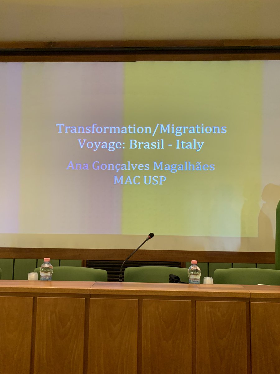 #ciha2019 ana Gonçalves magalhâs opens the session on Voyage: Brasil-Italy, she reads a very strong and political appeal  against the cultural politics of Bolsonaro governament. Straordinario
