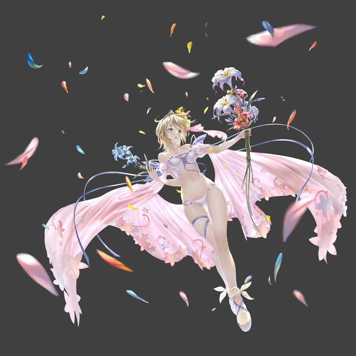 水着エウロペ_(:3 」∠)_ 花びらの舞い #グラブル 