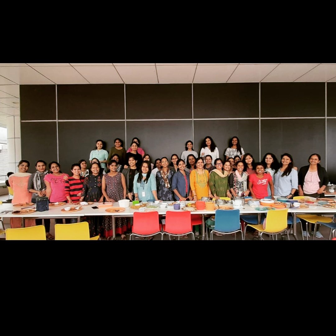 WoW club SoftwareAG R&amp;D Bangalore organised a potluck and most of them brought tasty home cooked food. Filled our tummies and ate our hearts out. Food is a way to communicate with your dear ones. Gratitude to our team for cooking for all of us. <a href="/SoftwareAG/">Software AG</a> @SAG_Recruitment