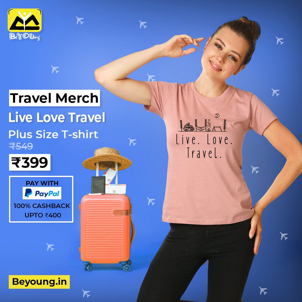 BeyoungFolks's tweet image. I don't like traveling, I love traveling.
#LiveLoveTravel #TravelMerch
.
⚡⚡100% Cashback Upto ₹400 | Pay with Paypal ⚡⚡
.
Shop Now at bit.ly/2ZmQCZU
Link In Bio
.
✔ Free Shipping
✔ COD Available

#beyoung #TravelTees #Travel #Adventure