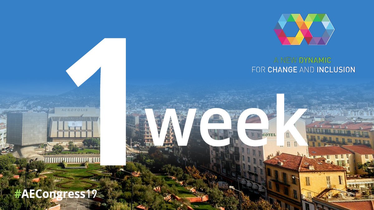 AutismEurope's tweet photo. ⚠️The #AECongress19 starts in 1⃣ week🤗
We are impatient to welcome 2,200 participants from all over the world!
Together, we will exchange state of the art knowledge and practices to foster #inclusion and improve quality of life!
➡️https://t.co/BmvjpMSQzf
#autism #autistic https://t.co/O1xqI4DdNI